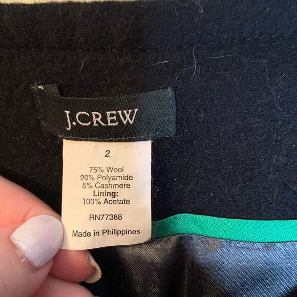 J. Crew Peacoat in Black - Picture 5 of 5